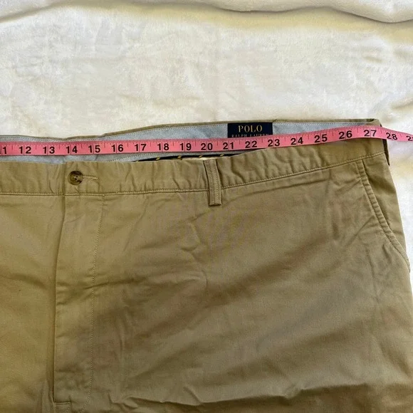 Polo Ralph Lauren Mens Stretch Classic Fit Chino Pants Tan 58x32 NWT - Picture 9 of 12